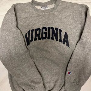 Champion crew neck sweatshirt. Virginia
